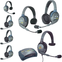 Eartec HUB 7-24MXS - Комплект UltraLITE & HUB 7 абонентов с гарнитурами 2 Single 4 Double 1 Max 4G Single