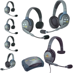 Eartec HUB 7-42MXS - Комплект UltraLITE & HUB 7 абонентов с гарнитурами 4 Single 2 Double 1 Max 4G Single