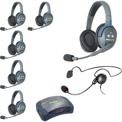 Eartec HUB 7-DCYB - Комплект UltraLITE & HUB 7 абонентов с гарнитурами 6 Double 1 Cyber Headset