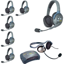 Eartec HUB 7-DMON - Комплект UltraLITE & HUB 7 абонентов с гарнитурами 6 Double 1 Monarch Headset