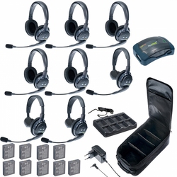 Eartec HUB 8-35 - Комплект на 8 абонентов с гарнитурами 3 Single 5 Double Headsets