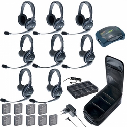 Eartec HUB 8-53 - Комплект на 8 абонентов с гарнитурами 5 Single 3 Double Headsets