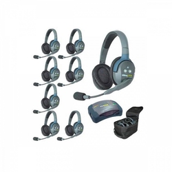 Eartec HUB 8-D - Комплект на 8 абонентов с полнодуплексными беспроводными стереогарнитурами