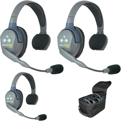 Eartec UltraLITE 3-S - Комплект UltraLITE 3 абонента с гарнитурами 3 Single Headsets