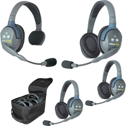 Eartec UltraLITE 4-13 - Комплект UltraLITE 4 абонента с гарнитурами 1 Single 3 Double Headsets