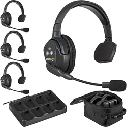 Eartec UltraLITE 4-S - Комплект UltraLITE 4 абонента с гарнитурами 4 Single Headsets