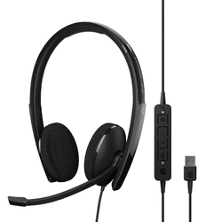 EPOS I Sennheiser ADAPT 160T USB II [1000901] - Проводная двусторонняя гарнитура с USB-подключением, Microsoft Teams, UC