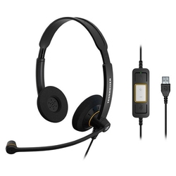 EPOS I Sennheiser SC 60 USB ML [1000551] - Бинауральная офисная гарнитура с блоком управления вызовами и USB разъёмом