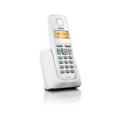Gigaset A220 - Белый беспроводной телефон, режим громкой связи, автоматическая настройка