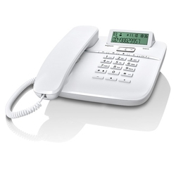 Gigaset DA610 - Проводной белый телефон, громкая связь и функция определения номера
