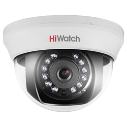 HiWatch DS-T201 (3.6 mm) - 2Мп внутренняя купольная HD-TVI камера с ИК-подсветкой до 20м