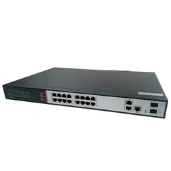 Ivue IVUE-PS20-2F16C - 6-портовый умный PoE свитч