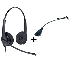 Jabra BIZ 1500 Duo QD/8800-00-46 - Телефонная гарнитура в комплекте с переходником Jabra 8800-00-46