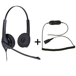 Jabra BIZ 1500 Duo QD/GN1216 [88001-04] - Телефонная гарнитура в комплекте с переходником Jabra GN1216