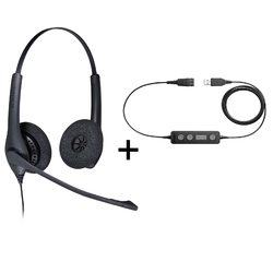 Jabra BIZ 1500 Duo QD/Link 260 [260-09] - Телефонная гарнитура в комплекте с переходником Jabra Link 260