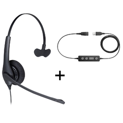 Jabra BIZ 1500 Mono QD/Link 260 [260-09] - Телефонная гарнитура в комплекте с переходником Jabra Link 260