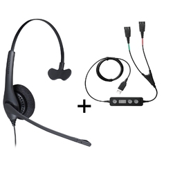 Jabra BIZ 1500 Mono QD/Link 265 [265-09] - Телефонная гарнитура в комплекте с переходником Jabra Link 265