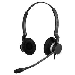 Jabra BIZ 2300 Duo [2309-820-104] - Гарнитура с шумоподавлением микрофона, QD разъем