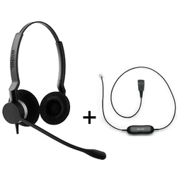 Jabra BIZ 2300 Duo QD/GN1216 [88001-03] - Телефонная гарнитура в комплекте с переходником Jabra GN1216