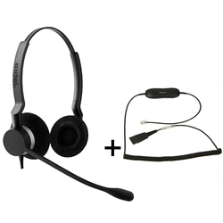 Jabra BIZ 2300 Duo QD/GN1216 [88001-04] - Телефонная гарнитура в комплекте с переходником Jabra GN1216