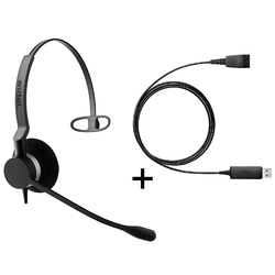 Jabra BIZ 2300 Mono QD/Link 230 [230-09] - Телефонная гарнитура в комплекте с переходником Jabra Link 230