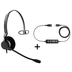 Jabra BIZ 2300 Mono QD/Link 260 [260-09] - Телефонная гарнитура в комплекте с переходником Jabra Link 260