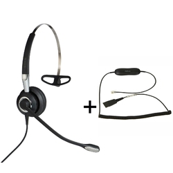 Jabra BIZ 2400 II Mono QD/GN1216 [88001-04] - Телефонная гарнитура в комплекте с переходником Jabra GN1216