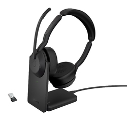 Jabra Evolve2 55 [25599-989-989] - Гарнитура, Link380a UC Stereo with Charging Stand