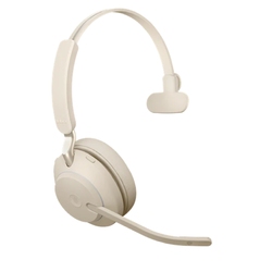 Jabra Evolve2 65, Link380a UC Mono Beige [26599-889-998] - Беспроводная моно гарнитура, UC, USB-A