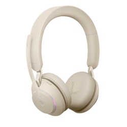 Jabra Evolve2 65, Link380a UC Stereo Beige [26599-989-998] - Беспроводная стерео гарнитура, UC, USB-A