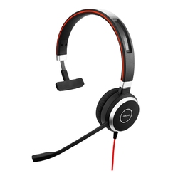 Jabra EVOLVE 40 MS Mono [6393-823-109] - USB гарнитура, универсальное подключение, MS Lync