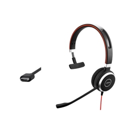 Jabra EVOLVE 40 MS Mono USB-C [6393-823-189] - USB гарнитура, подключение с USB-C, MS Lync