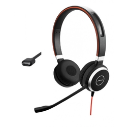 Jabra EVOLVE 40 UC Stereo USB-C [6399-829-289] - USB гарнитура, подключение с USB-C, MS Lync