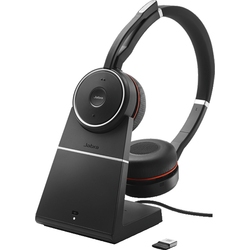 Jabra Evolve 75 UC Stereo с зарядной подставкой  [7599-838-199] - Bluetooth стереогарнитура, универсальное подключение