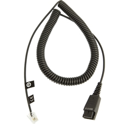 Jabra QD cord, coiled, mod plug [8800-01-01] - Кабель QD на RJ10