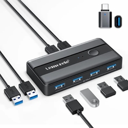 Lemorele 2 In 4 Out USB 3.0 USB KVM Switch - Коммутатор
