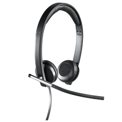 Logitech USB Headset Stereo H650e [981-000519] - Бизнес-гарнитура H650е, стерео, USB для UC