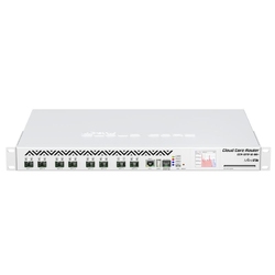 Mikrotik CCR1072-1G-8S+ - Маршрутизатор ядра сети с 8 оптическими SFP+ портами и 1 медным портом 1000М, с 72-ядерным процессором TILE-Gx8072 1.2ГГц, памятью 16Гб