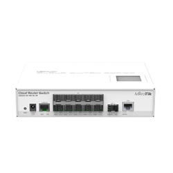 Mikrotik CRS212-1G-10S-1S+IN - Малогабаритный представитель серии CRS, SFP, 10G SFP+, RJ45, ЖК-дисплей