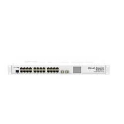 Mikrotik CRS226-24G-2S+RM - Маршрутизатор с двумя оптическими SFP+ портами, 24 гигабитными сетевыми портами и сенсорным экраном