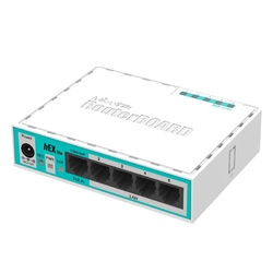 Mikrotik hEX lite - Маршрутизатор с пятью портами 10/100M в пластмассовом корпусе