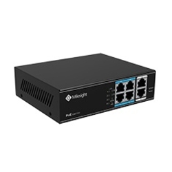 Milesight PoE Switch MS-S0204-EL - Коммутатор, 4X10/100Mbps PoE порта (RJ45) + 2X100Mbps uplink порта