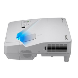 NEC UM301W - Проектор, 3хLCD, 3000 ANSI Lm, WXGA, ультра-короткофокусный 0.36:1, 6000:1, HDMI IN x2, USB(A)х2, RJ45, RS232, 20W mono, 5.5 кг, настенный крепёж NP04WK