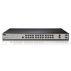 Netis PE6326 - Коммутатор 24FE + 2 комбинированных порта Ethernet, 1 Гбит/с SNMP PoE/802.3af
