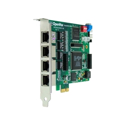 OpenVox D410E - VOIP плата, 4 портовая T1/E1/J1 PCI express 1.0