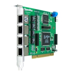 OpenVox D410P - Цифровая OpenVox интерфейс ISDN PRI карта D410E (4 потока T1/E1 или J1), слот PCI 
