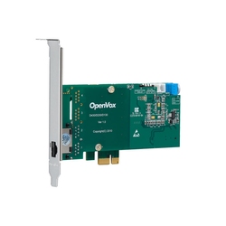 OpenVox DE130E - VOIP плата, 1 Port T1/J1/E1 PRI PCI-express, с EC2032 модулем