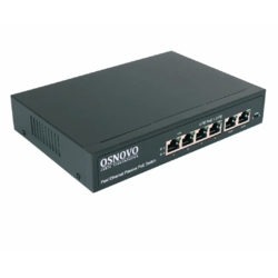 OSNOVO SW-20600/A(80W) - Passive PoE коммутатор Fast Ethernet на 6 портов