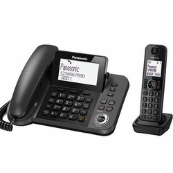 Panasonic KX-TGF 320 RUM - Цифровой беспроводной телефон с автоответчиком, с 1 проводной трубкой и 1 беспроводной трубкой