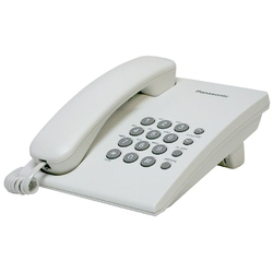 Panasonic KX-TS2350RUW - Аналоговый проводной телефон, повторный набор, Flash